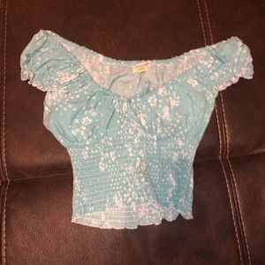 Turquoise crop top!